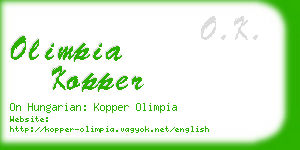 olimpia kopper business card
